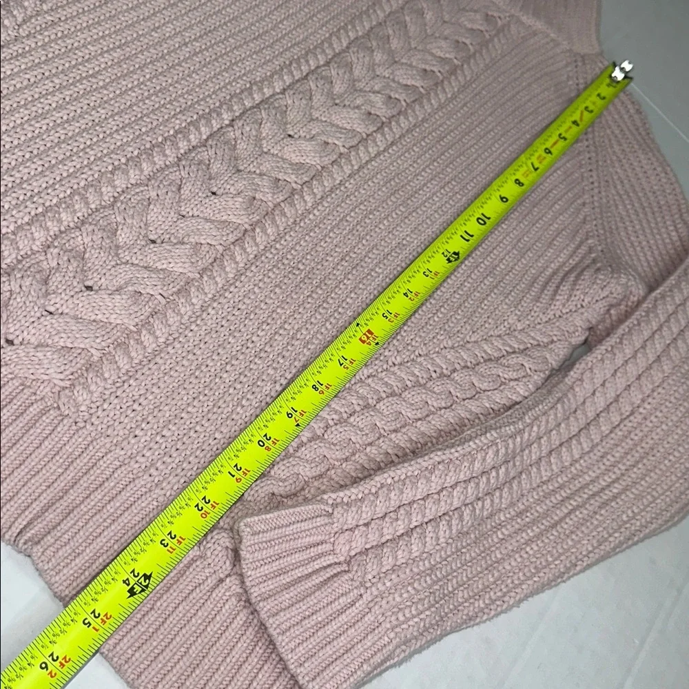 Lululemon Turtleneck Cable Knit Sweater‎ Size 8 Cabincore Chunky Bring the Cozy